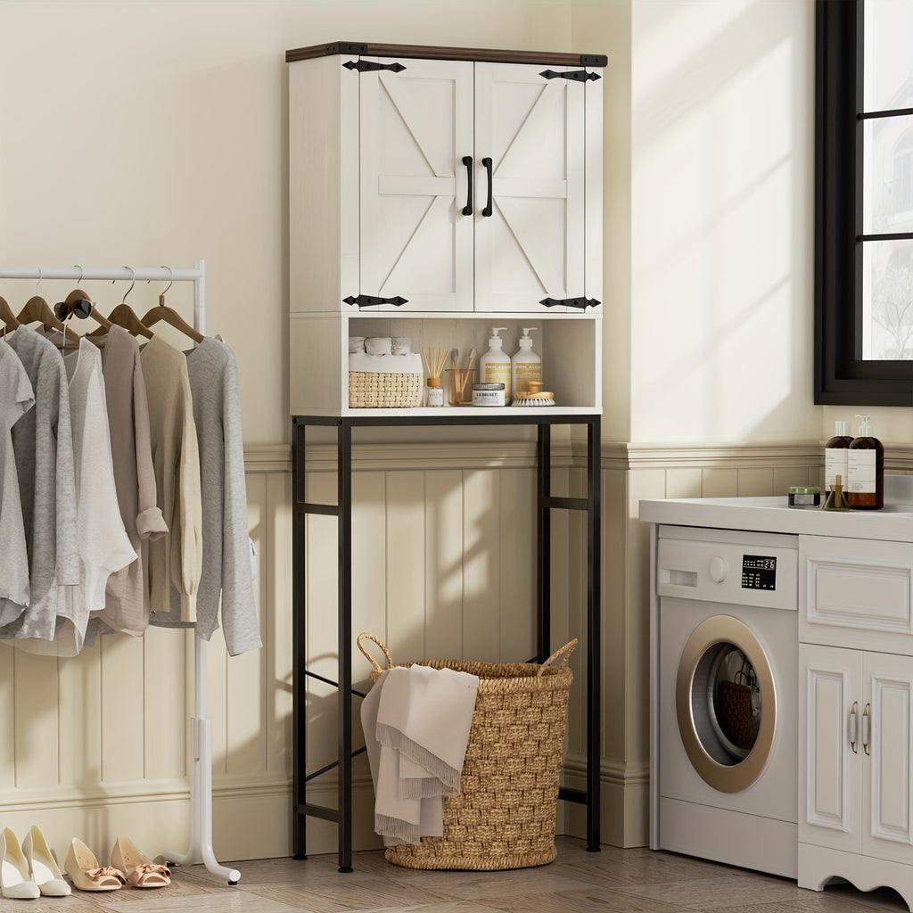 Storage Cabinet Above The Toilet, with Three Adjustable Shelves, Rustic Bathroom Furniture, Bathroom, Laundry Room Storage Cabinet, Can Be Used As A Storage Cabinet Above The Garbage Bin