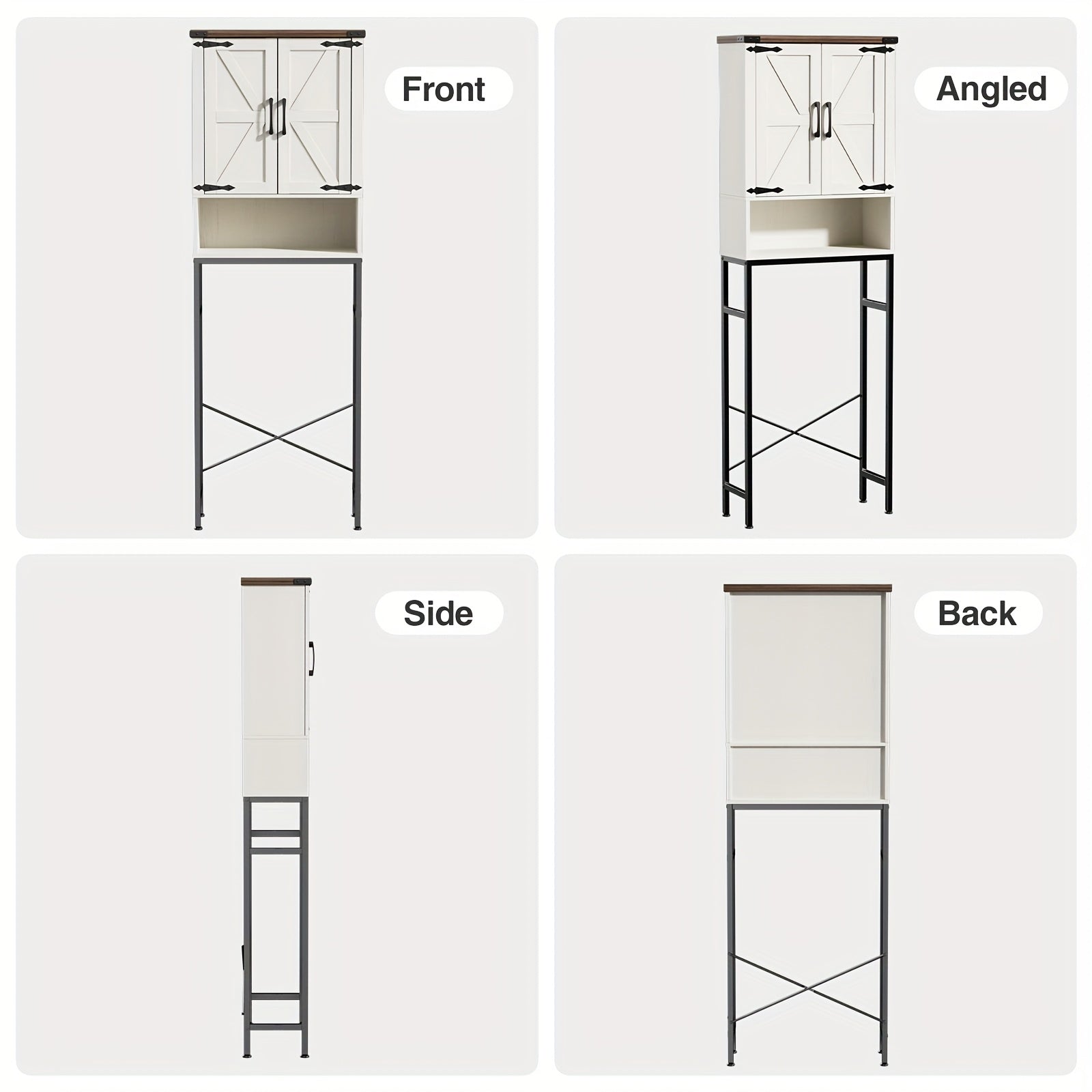 Storage Cabinet Above The Toilet, with Three Adjustable Shelves, Rustic Bathroom Furniture, Bathroom, Laundry Room Storage Cabinet, Can Be Used As A Storage Cabinet Above The Garbage Bin